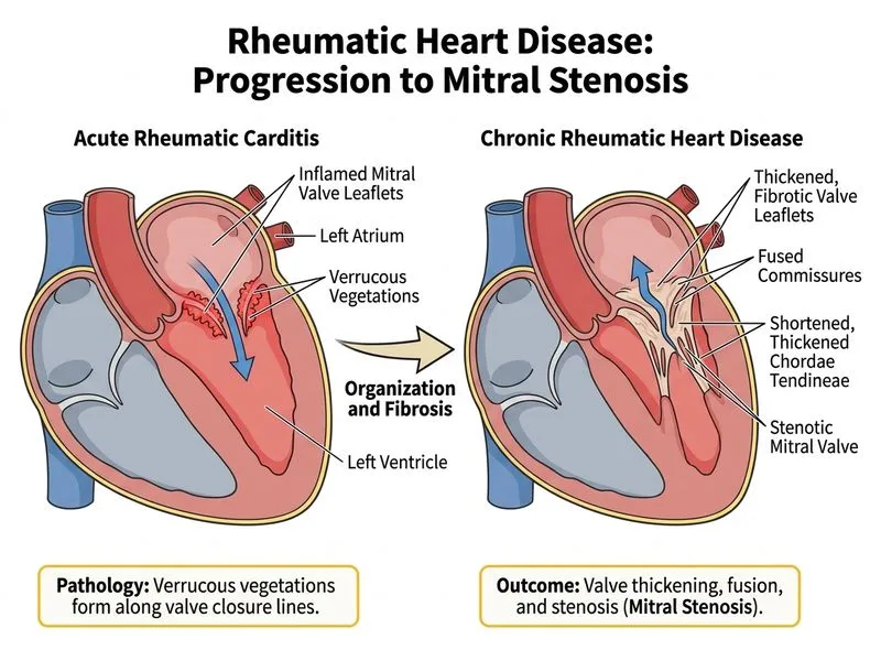 Rheumatic Heart Disease diagram