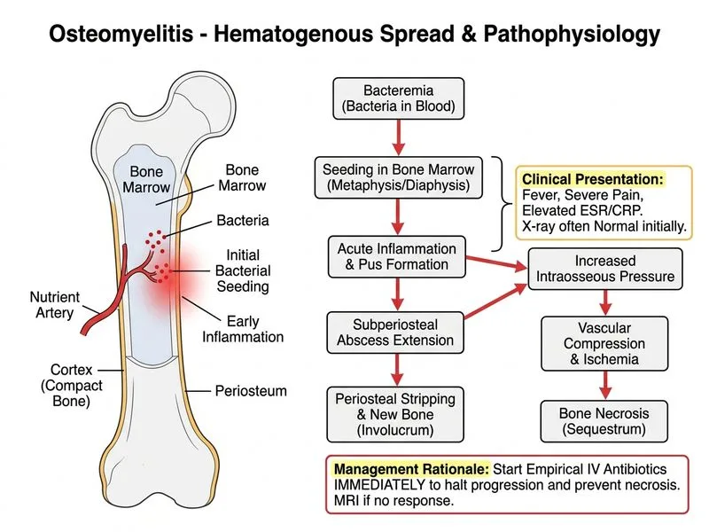 Osteomyelitis diagram