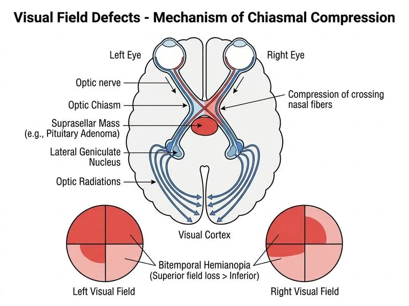 Visual Field Defects diagram
