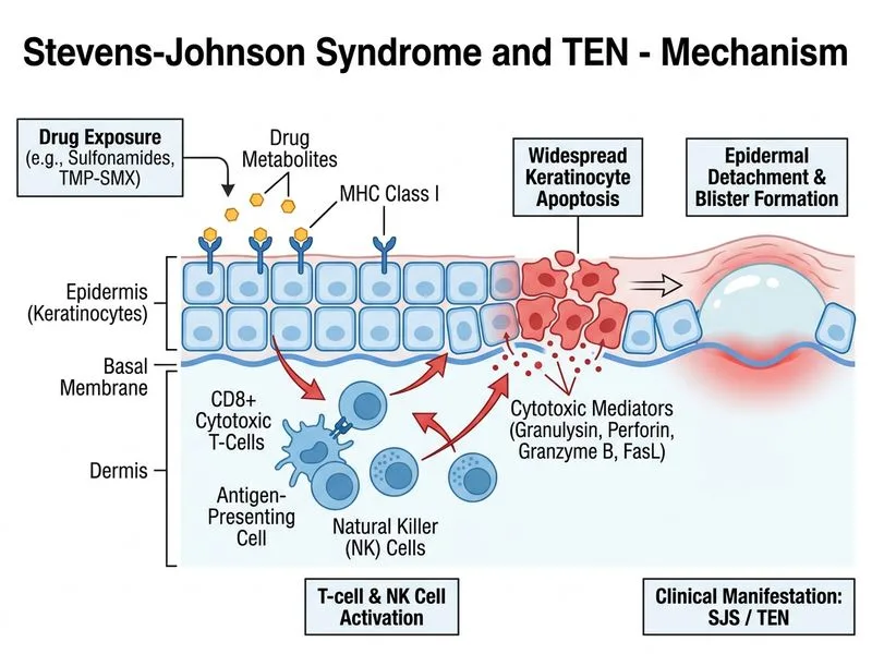 Stevens-Johnson Syndrome and TEN diagram