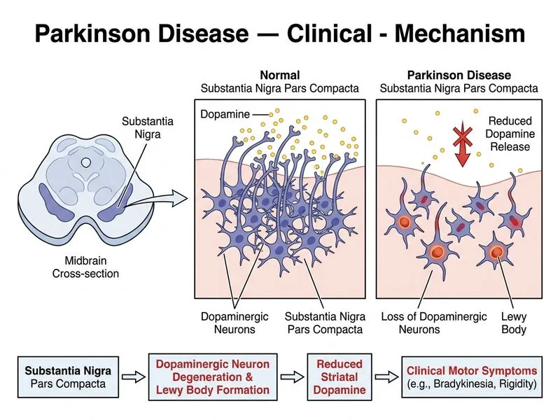 Parkinson Disease — Clinical diagram