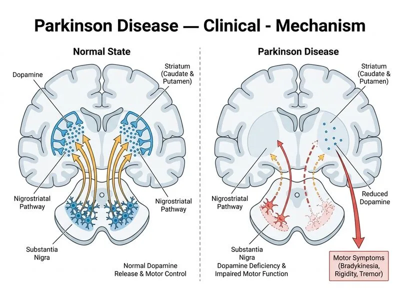 Parkinson Disease — Clinical diagram