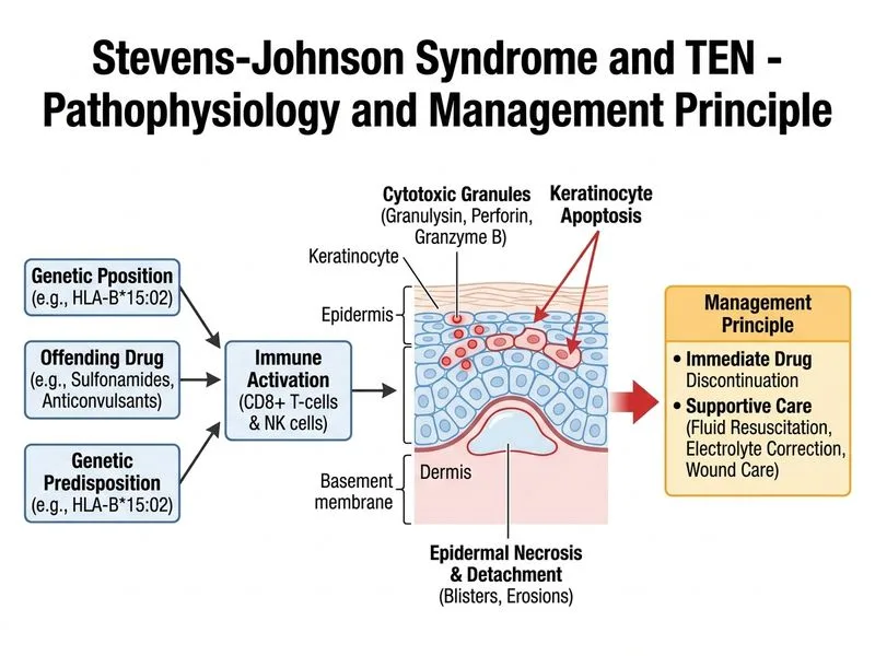 Stevens-Johnson Syndrome and TEN diagram