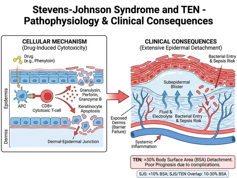 Stevens-Johnson Syndrome and TEN diagram