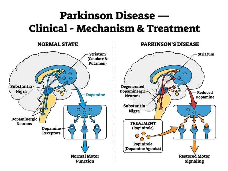 Parkinson Disease — Clinical diagram