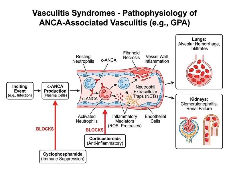 Vasculitis Syndromes diagram