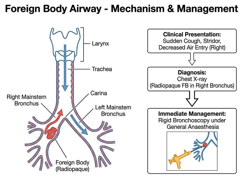 Foreign Body Airway diagram