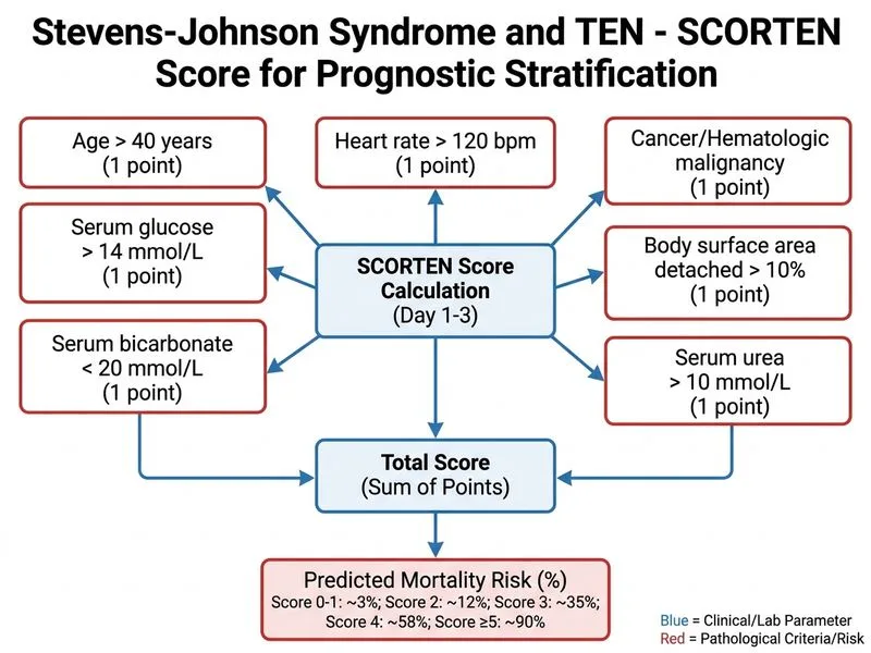 Stevens-Johnson Syndrome and TEN diagram