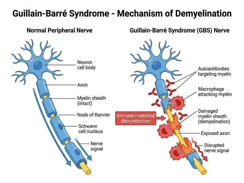Guillain-Barré Syndrome diagram