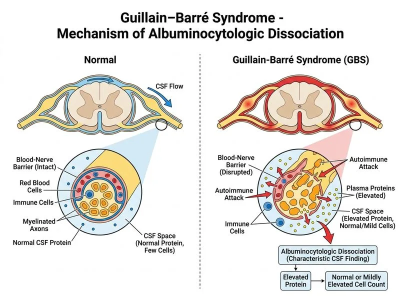 Guillain-Barré Syndrome diagram