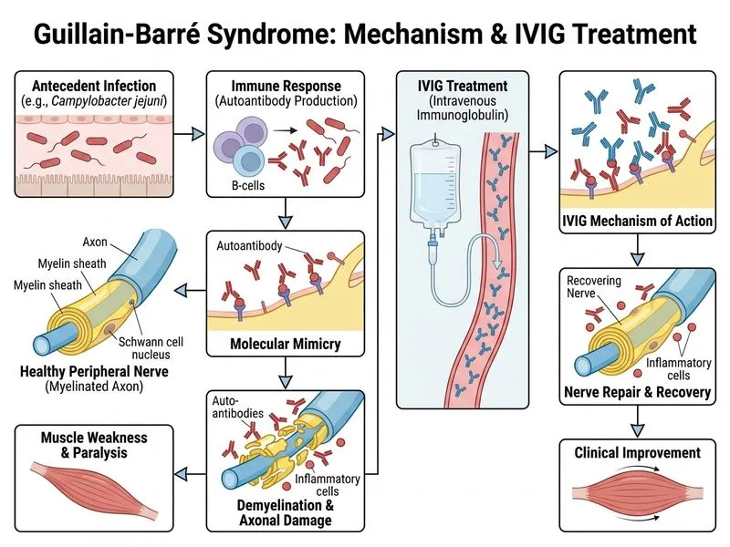 Guillain-Barré Syndrome diagram