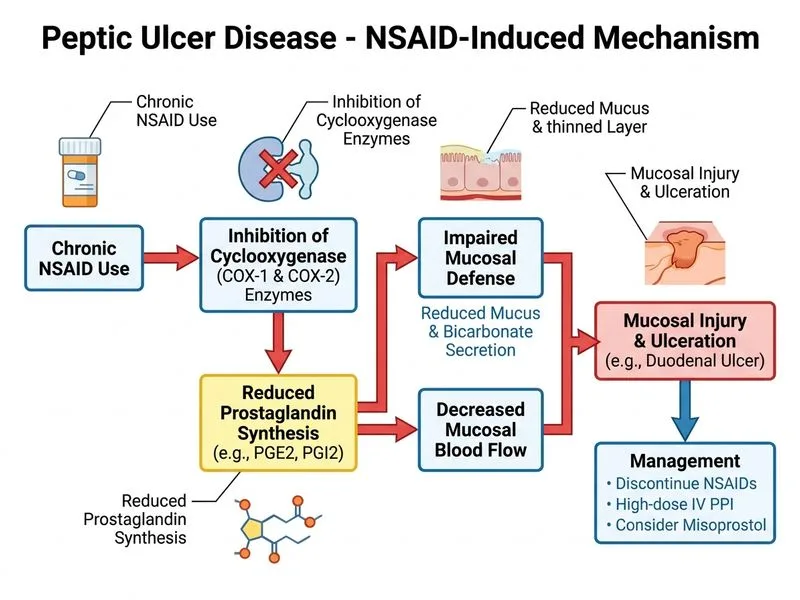Peptic Ulcer Disease diagram