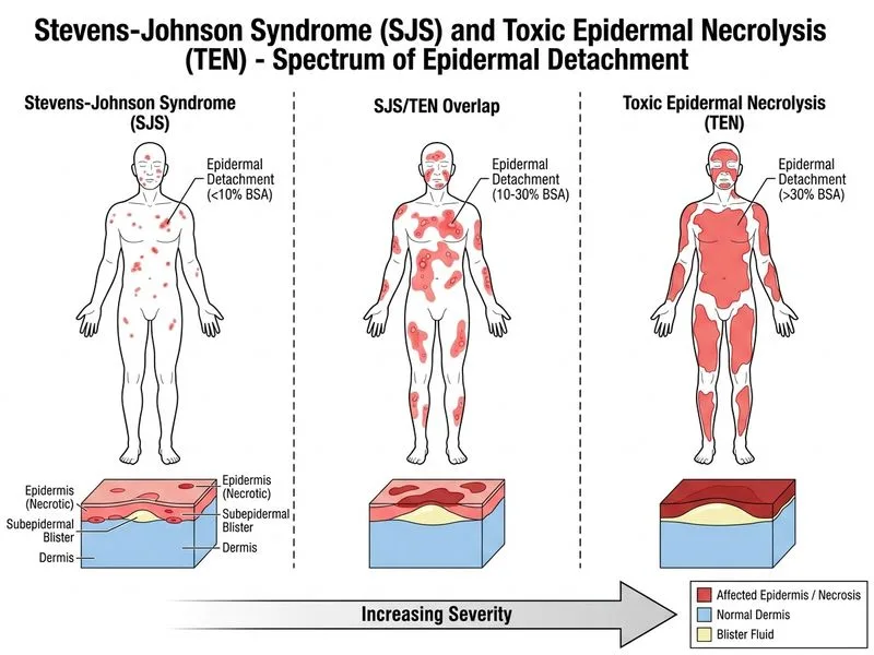 Stevens-Johnson Syndrome and TEN diagram