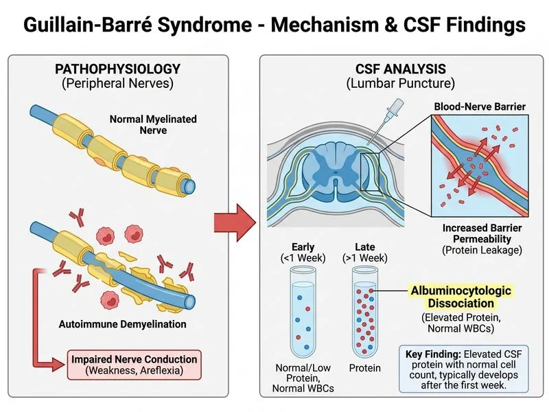 Guillain-Barré Syndrome diagram