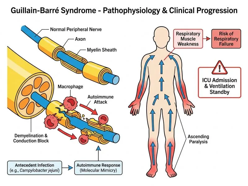 Guillain-Barré Syndrome diagram