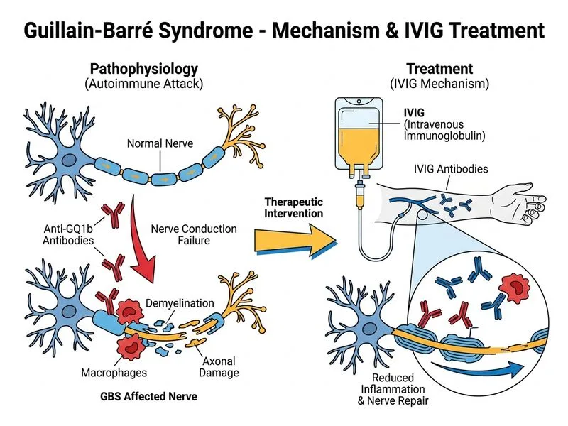 Guillain-Barré Syndrome diagram