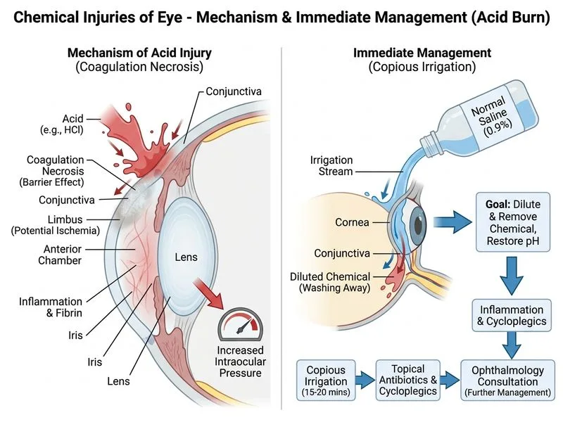 Chemical Injuries of Eye diagram