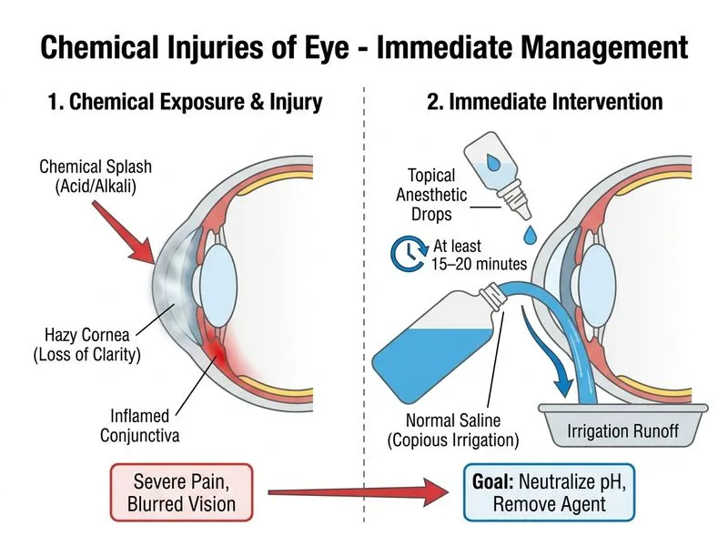 Chemical Injuries of Eye diagram