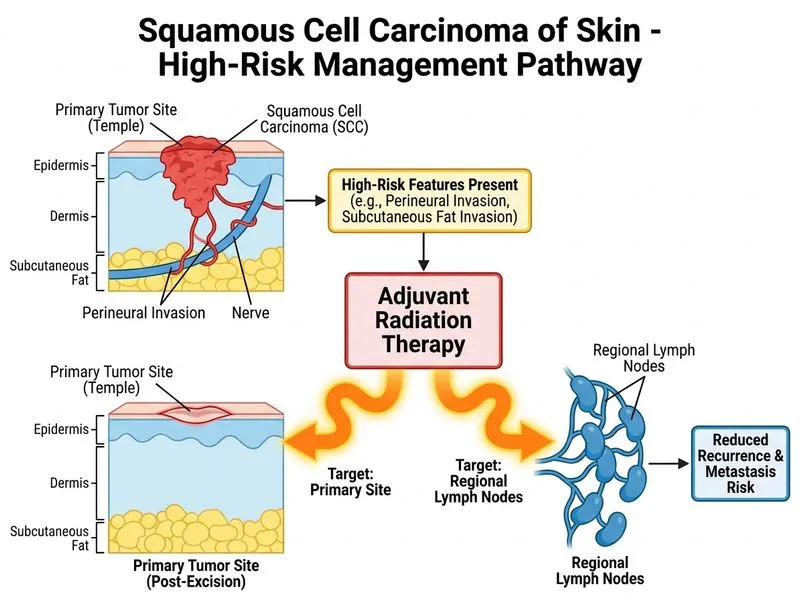 Squamous Cell Carcinoma of Skin diagram