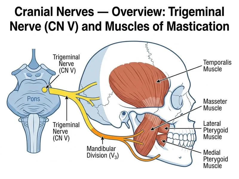 Cranial Nerves — Overview diagram