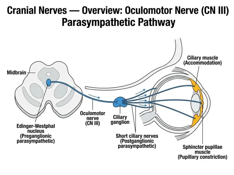 Cranial Nerves — Overview diagram