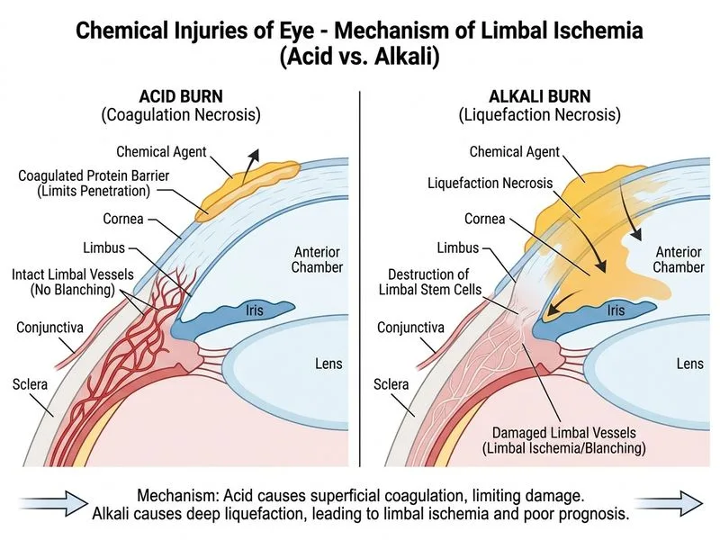 Chemical Injuries of Eye diagram