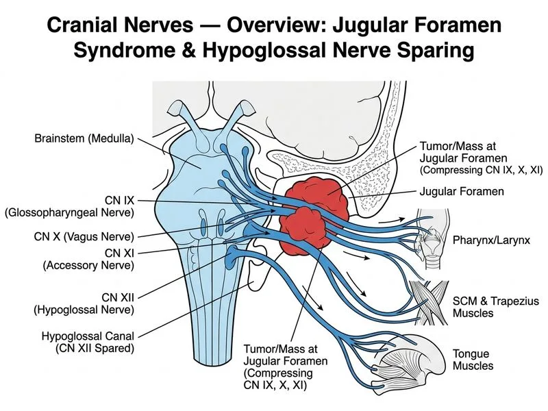 Cranial Nerves — Overview diagram
