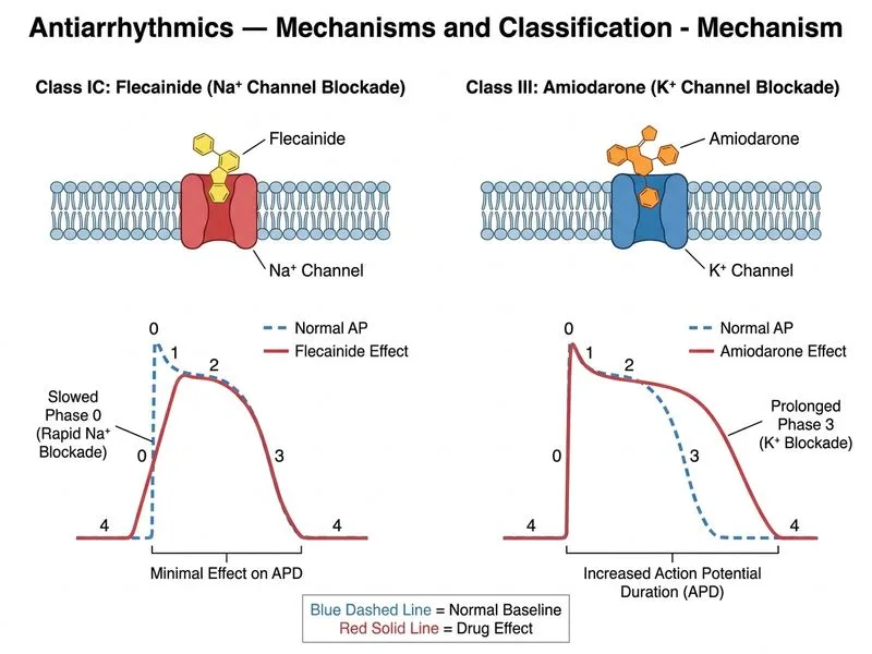 Antiarrhythmics — Mechanisms and Classification diagram