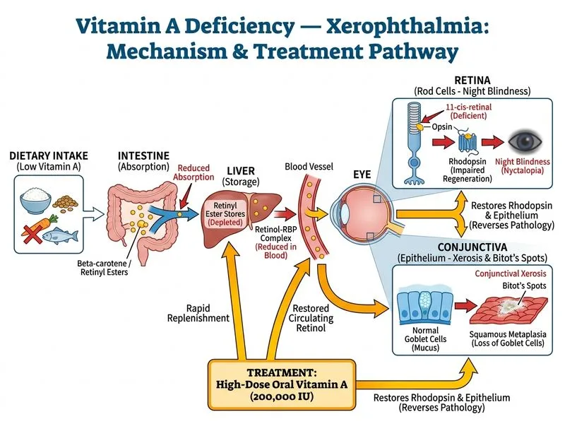 Vitamin A Deficiency — Xerophthalmia diagram