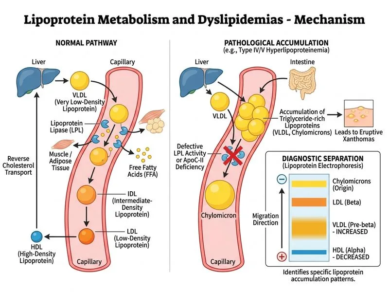 Lipoprotein Metabolism and Dyslipidemias diagram