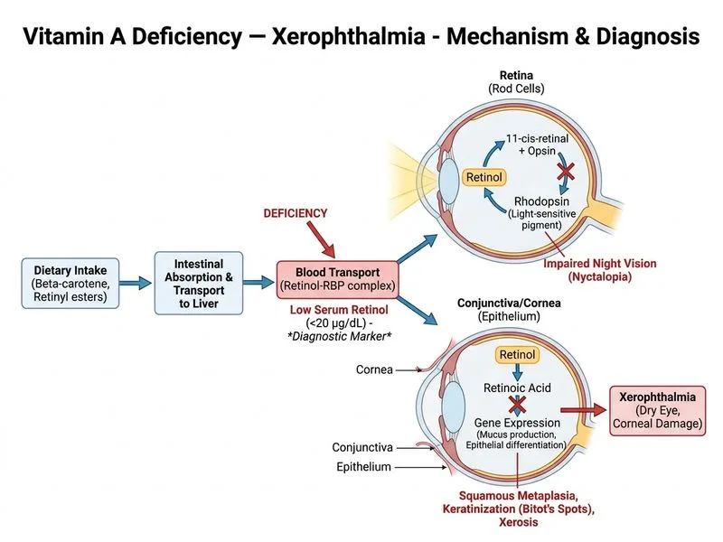 Vitamin A Deficiency — Xerophthalmia diagram