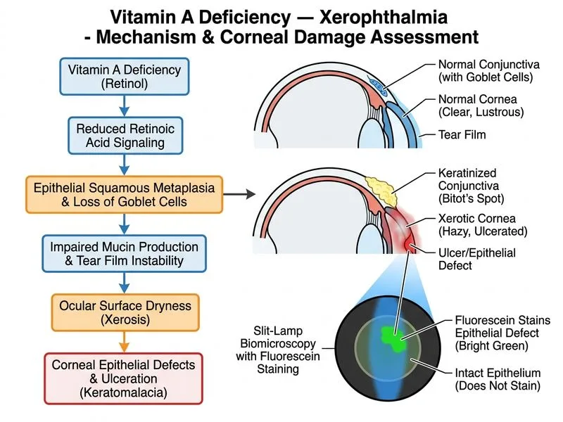 Vitamin A Deficiency — Xerophthalmia diagram