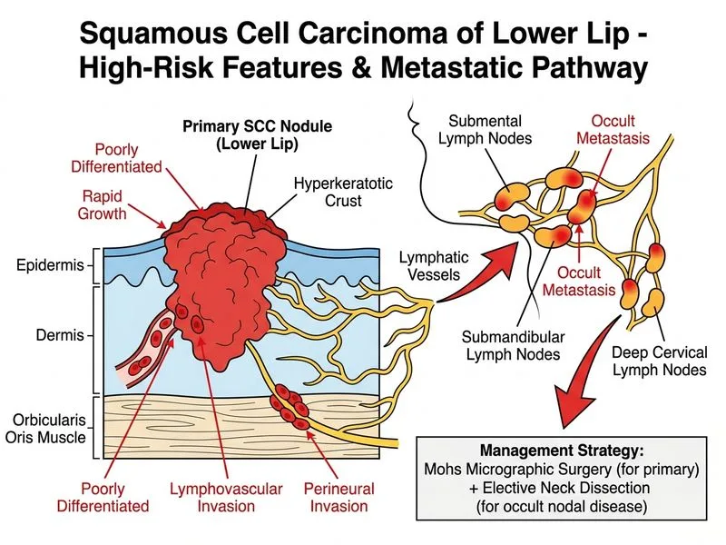 Squamous Cell Carcinoma of Skin diagram