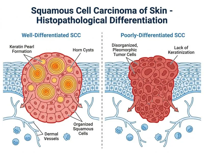 Squamous Cell Carcinoma of Skin diagram