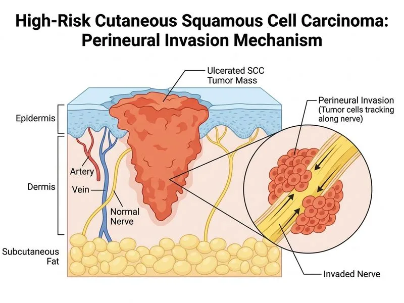 Squamous Cell Carcinoma of Skin diagram