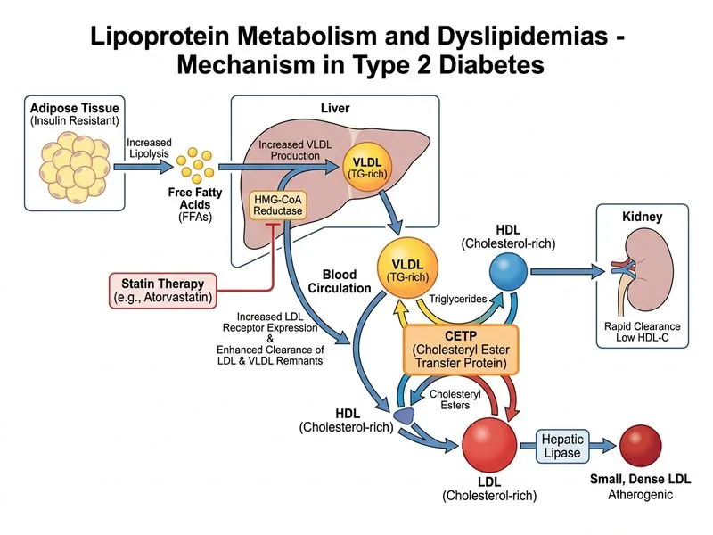 Lipoprotein Metabolism and Dyslipidemias diagram