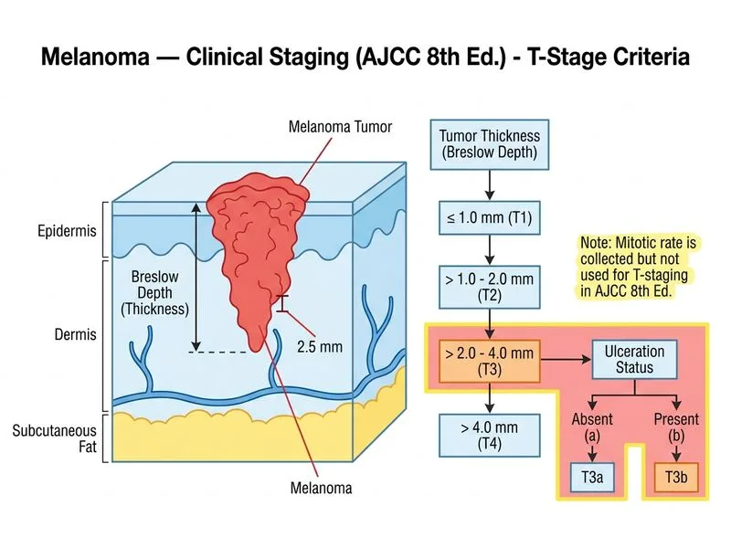 Melanoma — Clinical Staging diagram