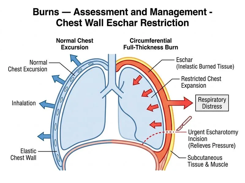 Burns — Assessment and Management diagram