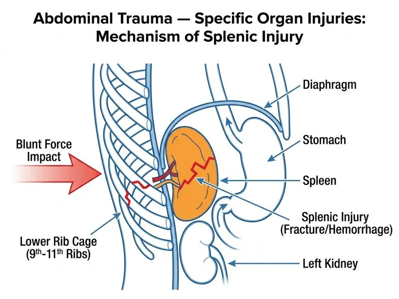 Abdominal Trauma — Specific Organ Injuries diagram
