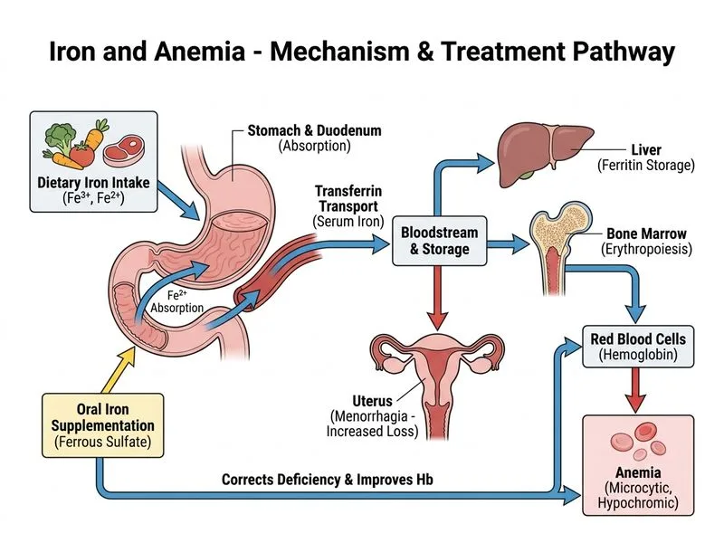 Iron and Anemia diagram