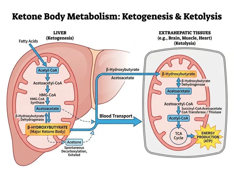 Ketone Body Metabolism diagram