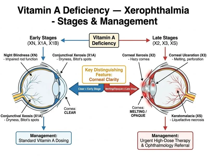 Vitamin A Deficiency — Xerophthalmia diagram