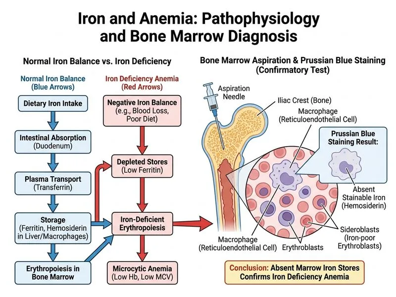 Iron and Anemia diagram