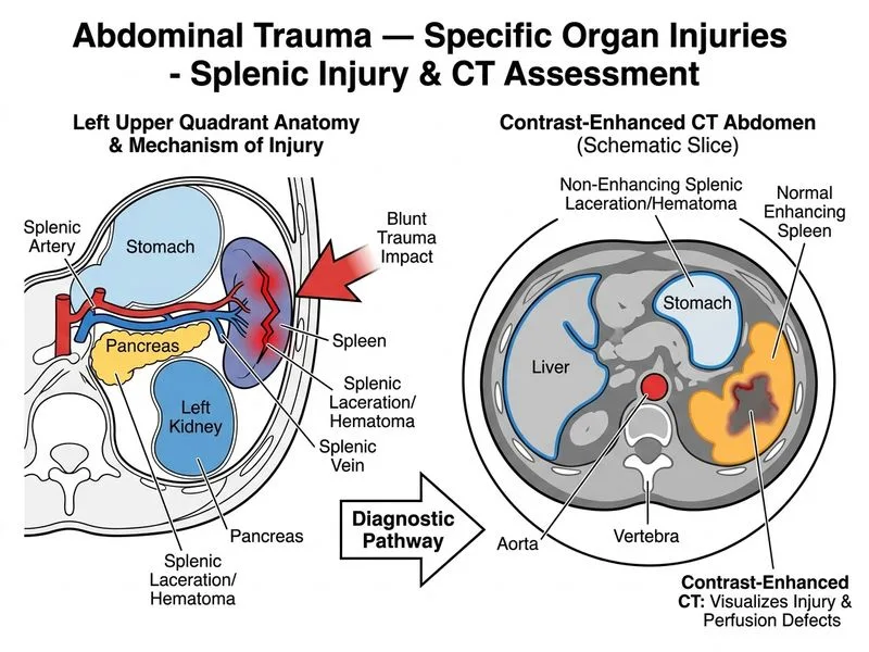 Abdominal Trauma — Specific Organ Injuries diagram