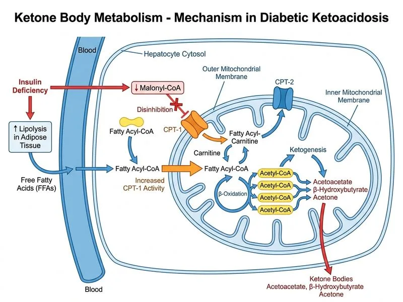 Ketone Body Metabolism diagram