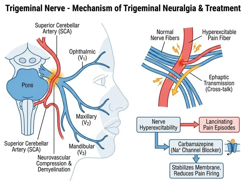 Trigeminal Nerve diagram
