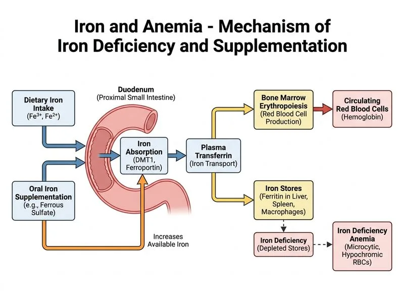 Iron and Anemia diagram