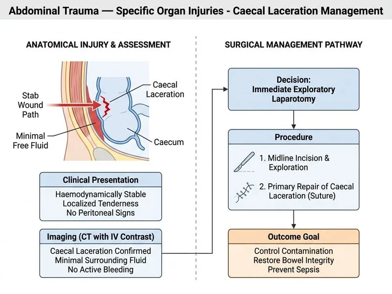 Abdominal Trauma — Specific Organ Injuries diagram