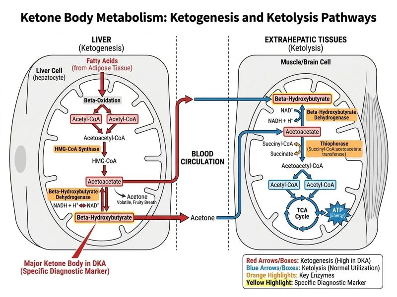 Ketone Body Metabolism diagram