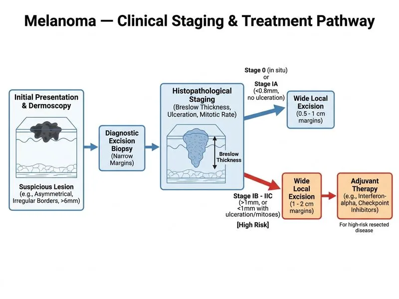 Melanoma — Clinical Staging diagram